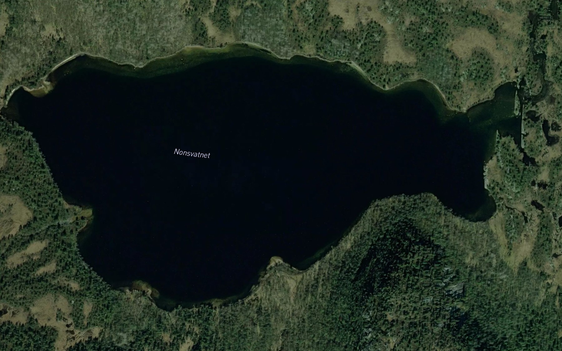 Satellite map of the Nonsvatnet