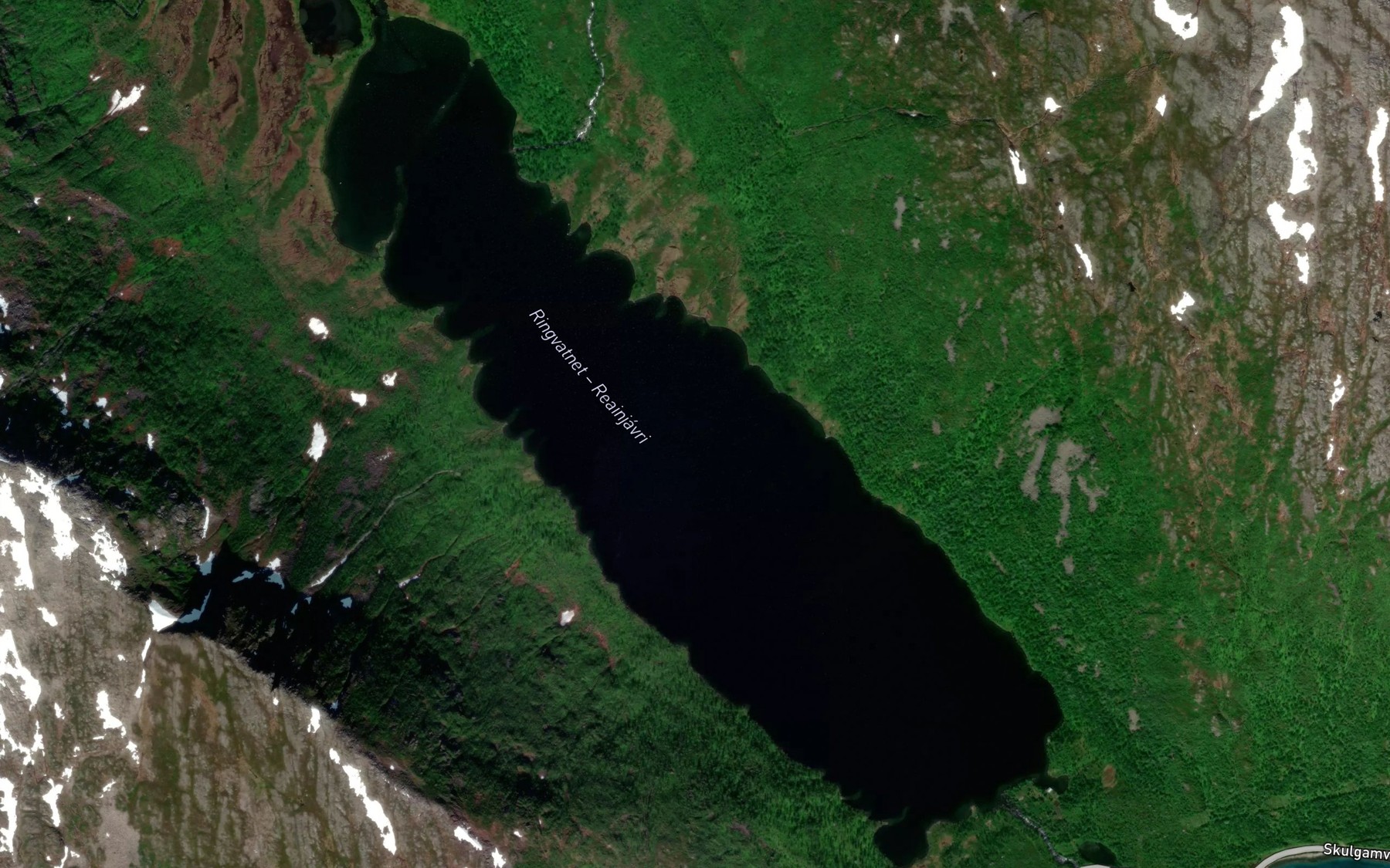 Satellite map of the Ringvatnet