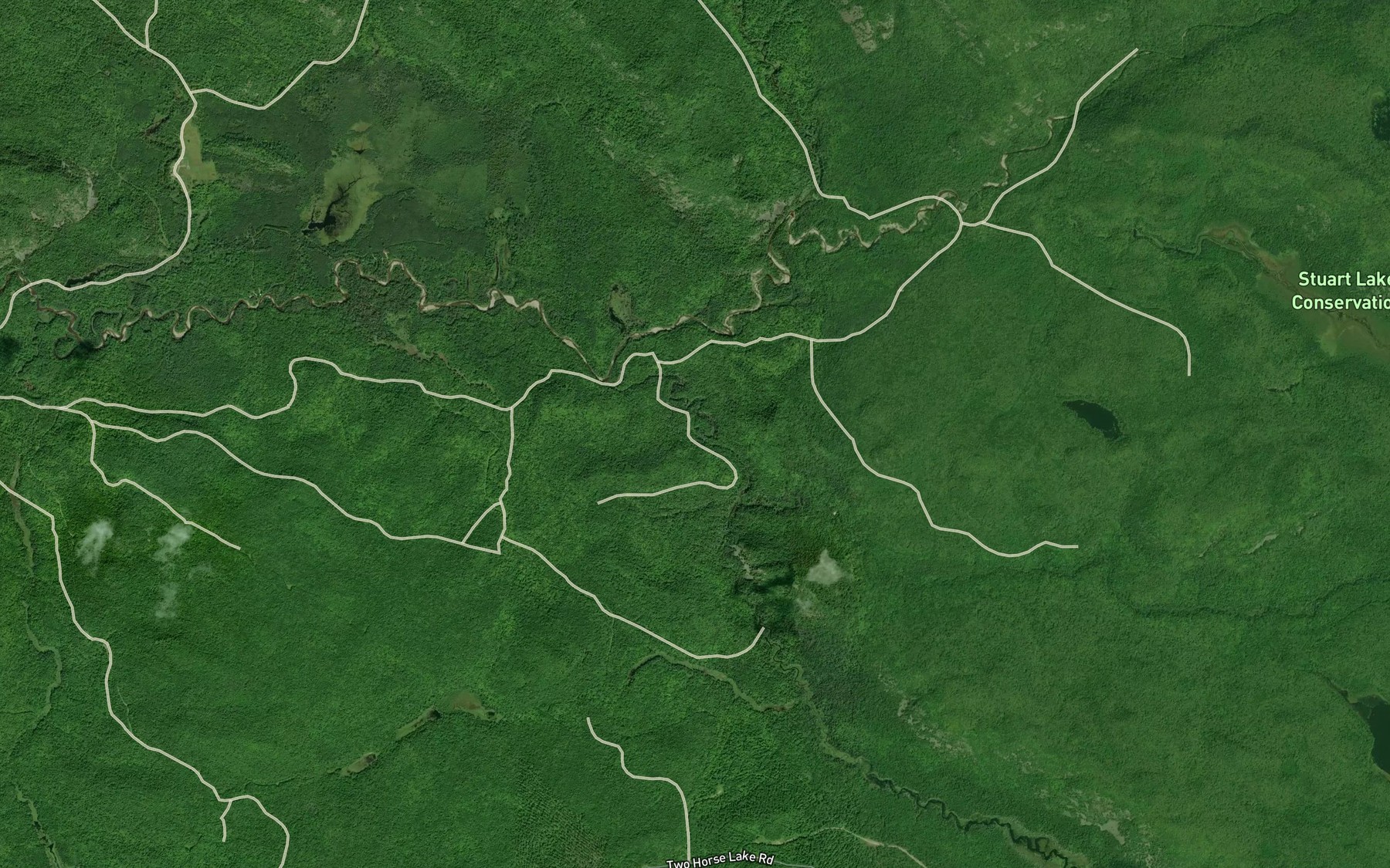 Satellite map of the Coffee Creek