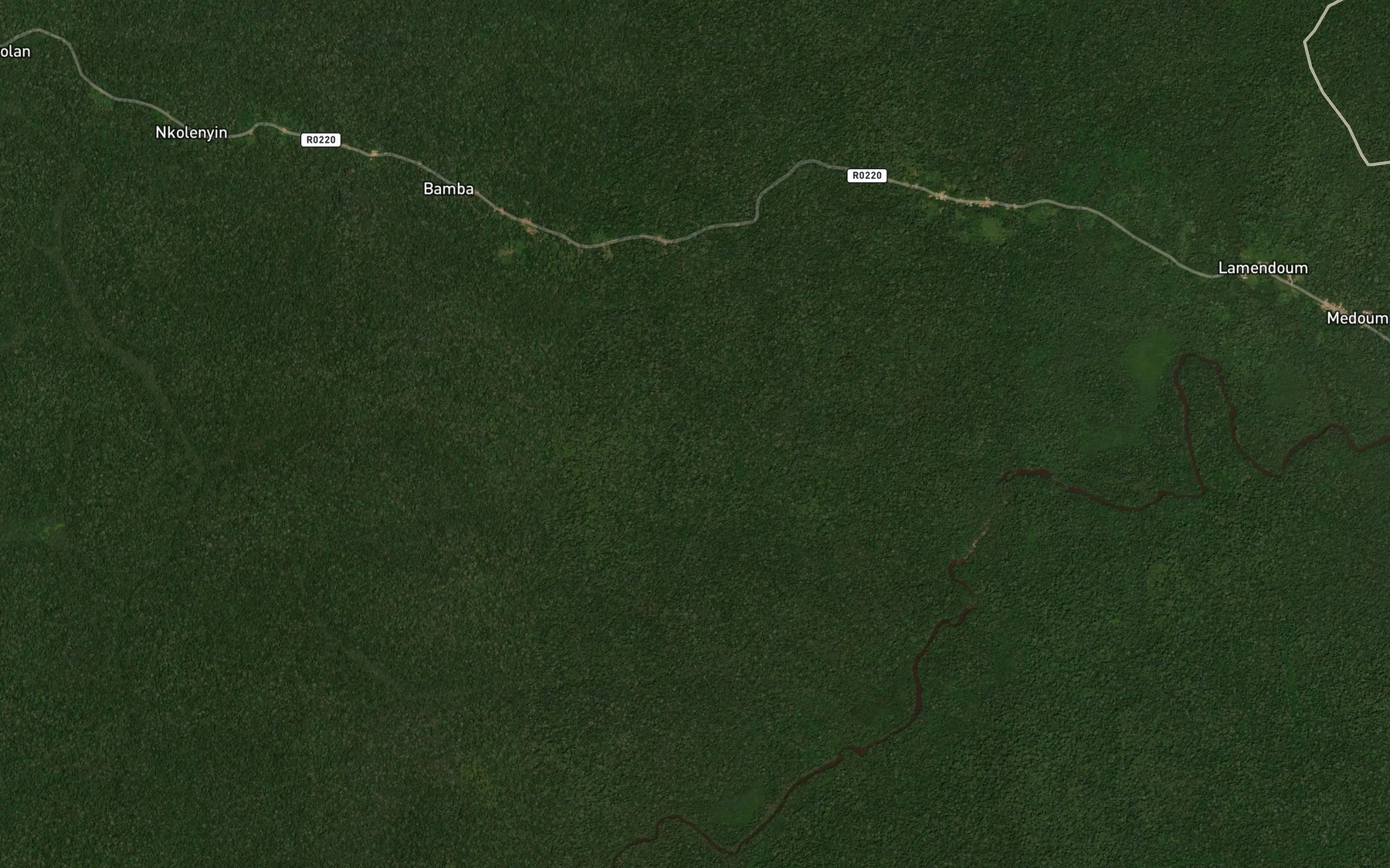 Satellite map of the Ntenge
