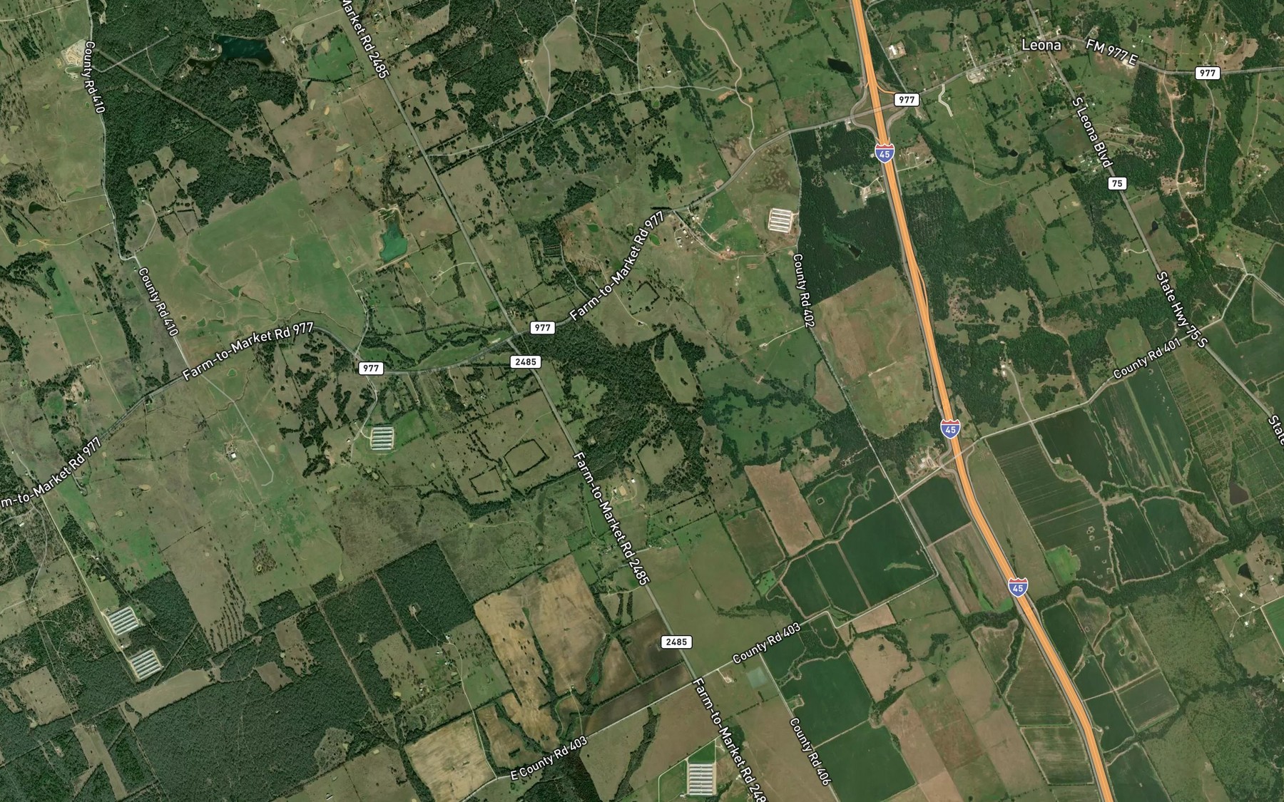 Satellite map of the Nixon Branch