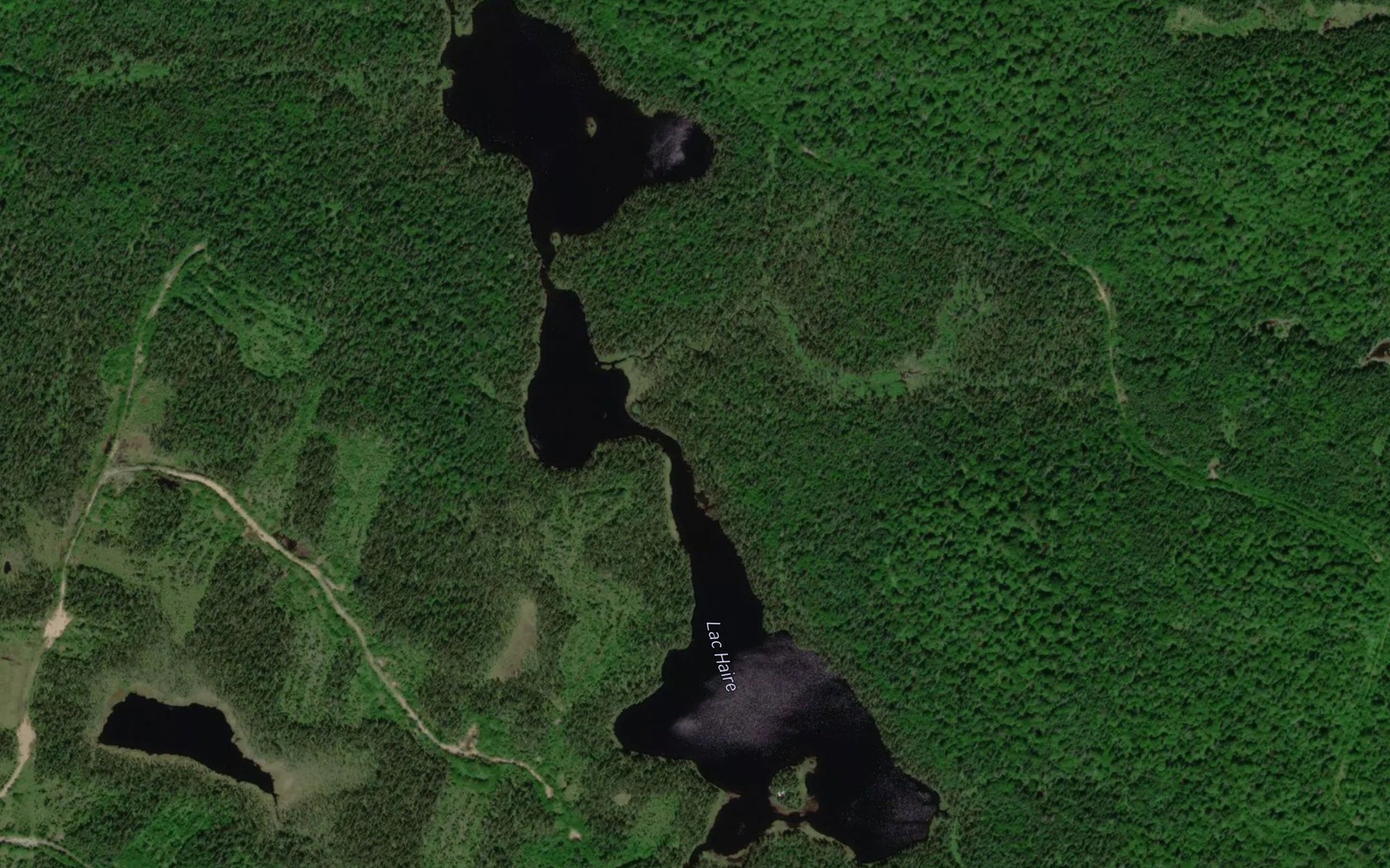 Satellite map of the Lac Haire