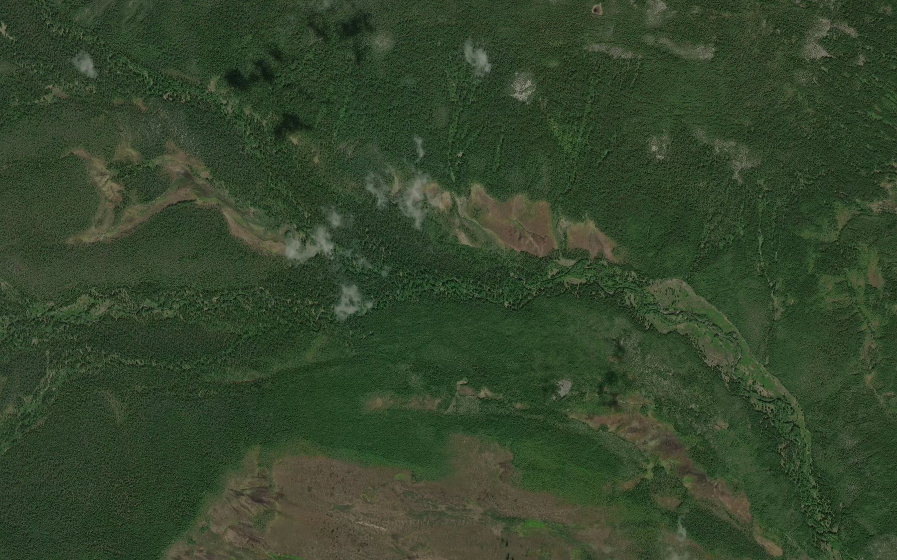 Satellite map of the Sukhoy