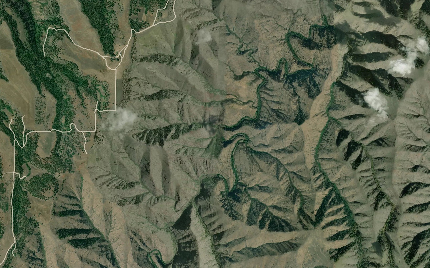 Satellite map of the Joseph Warm Spring