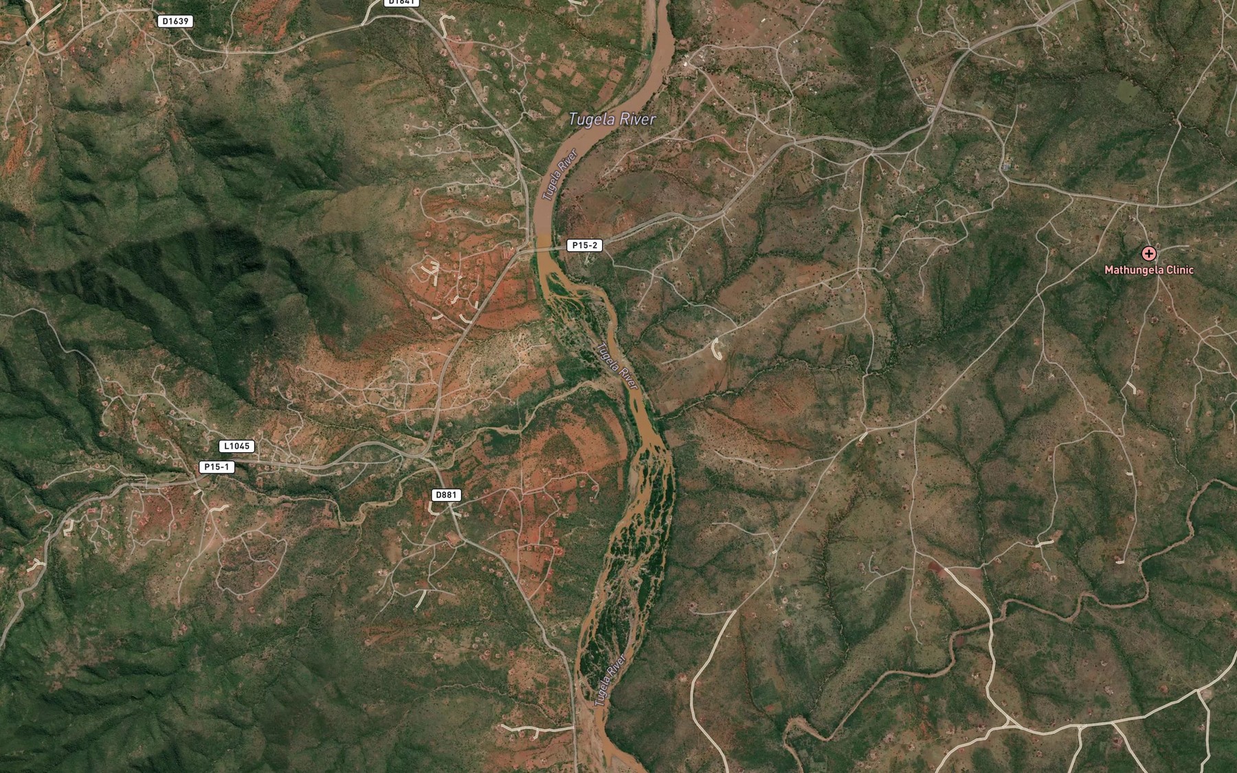 Satellite map of the Woshi