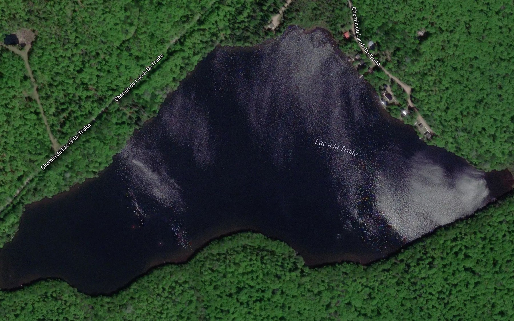 Satellite map of the Lac a la Truite