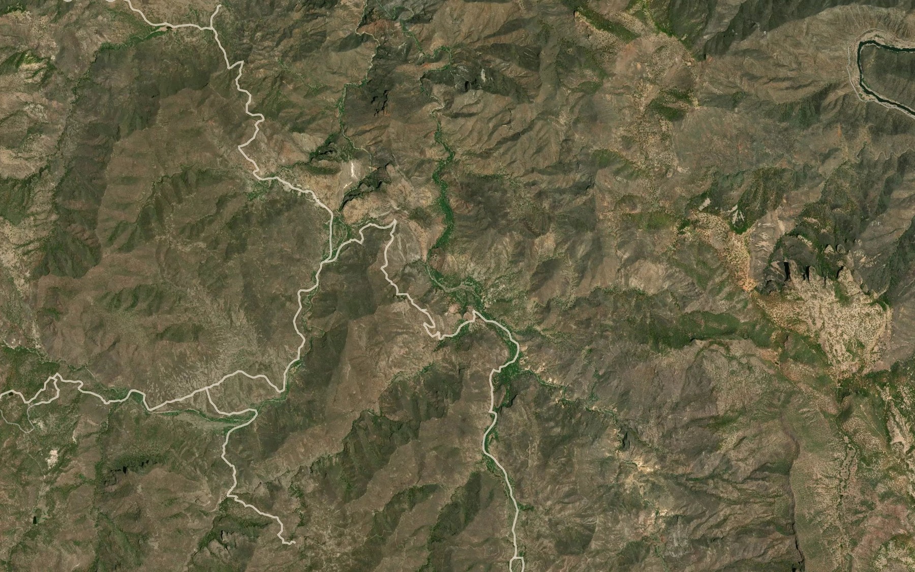 Satellite map of the El Huerigo