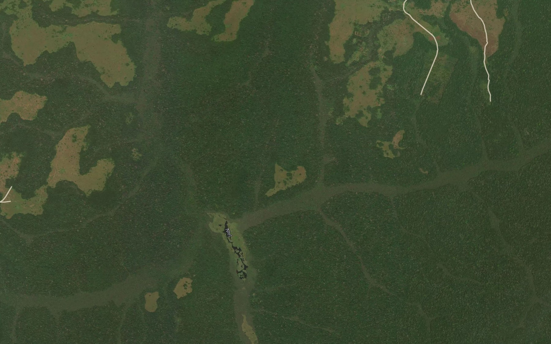 Satellite map of the Mayeke