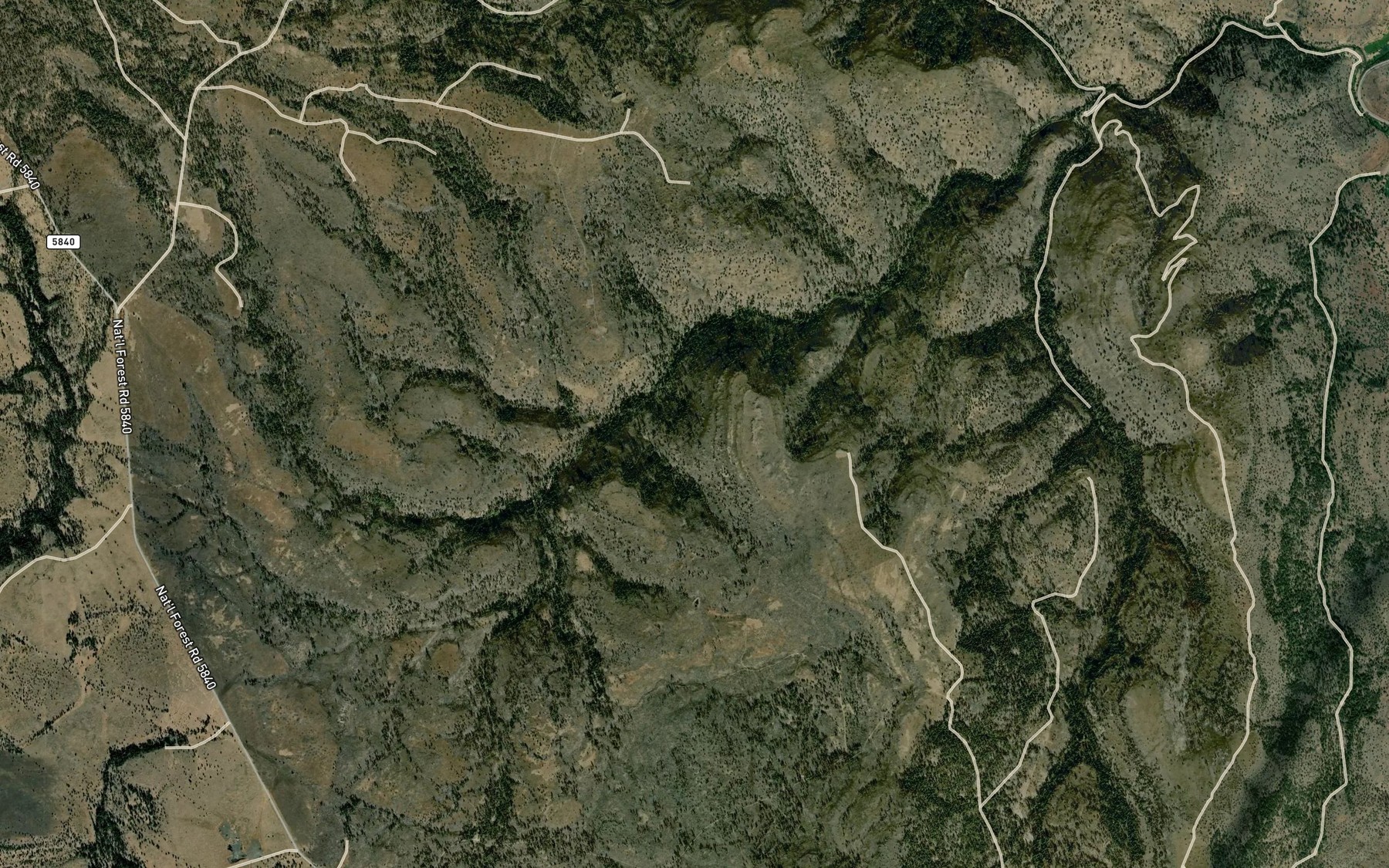 Satellite map of the Hobble Spring
