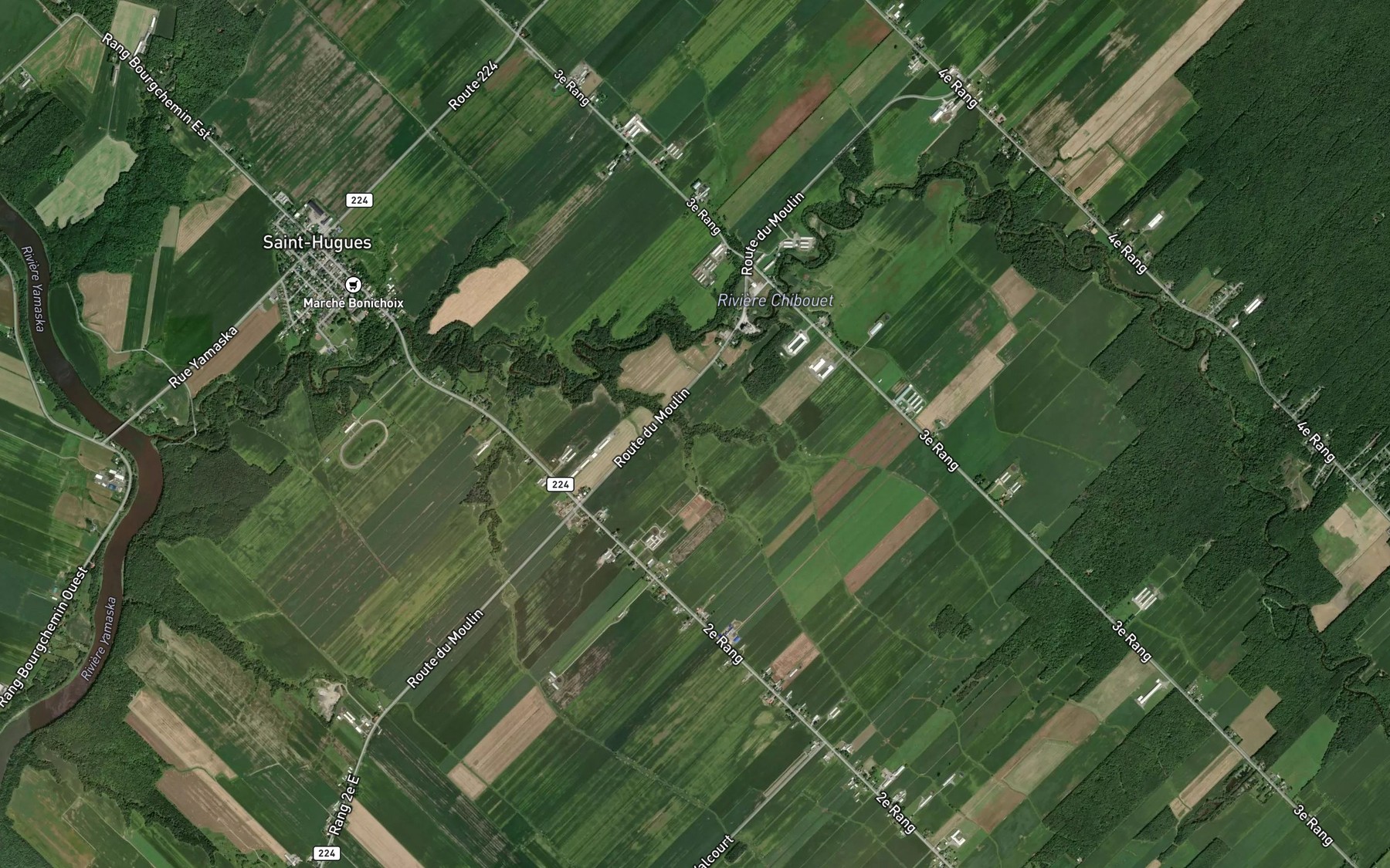 Satellite map of the Decharge des Quinze