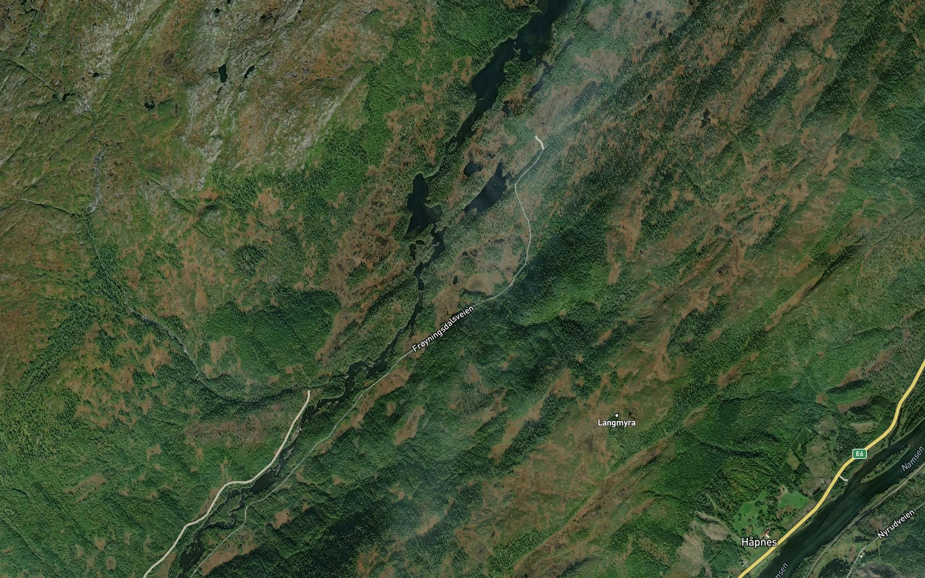 Satellite map of the Gressdalsbekken