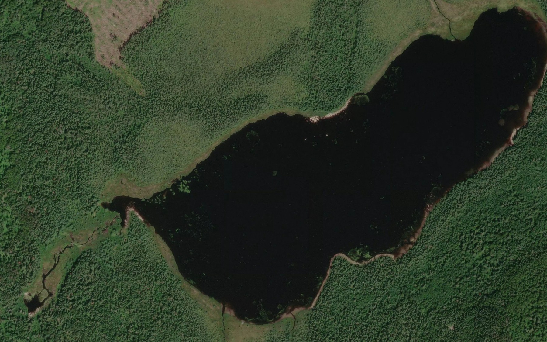 Satellite map of the Lac Chaptes