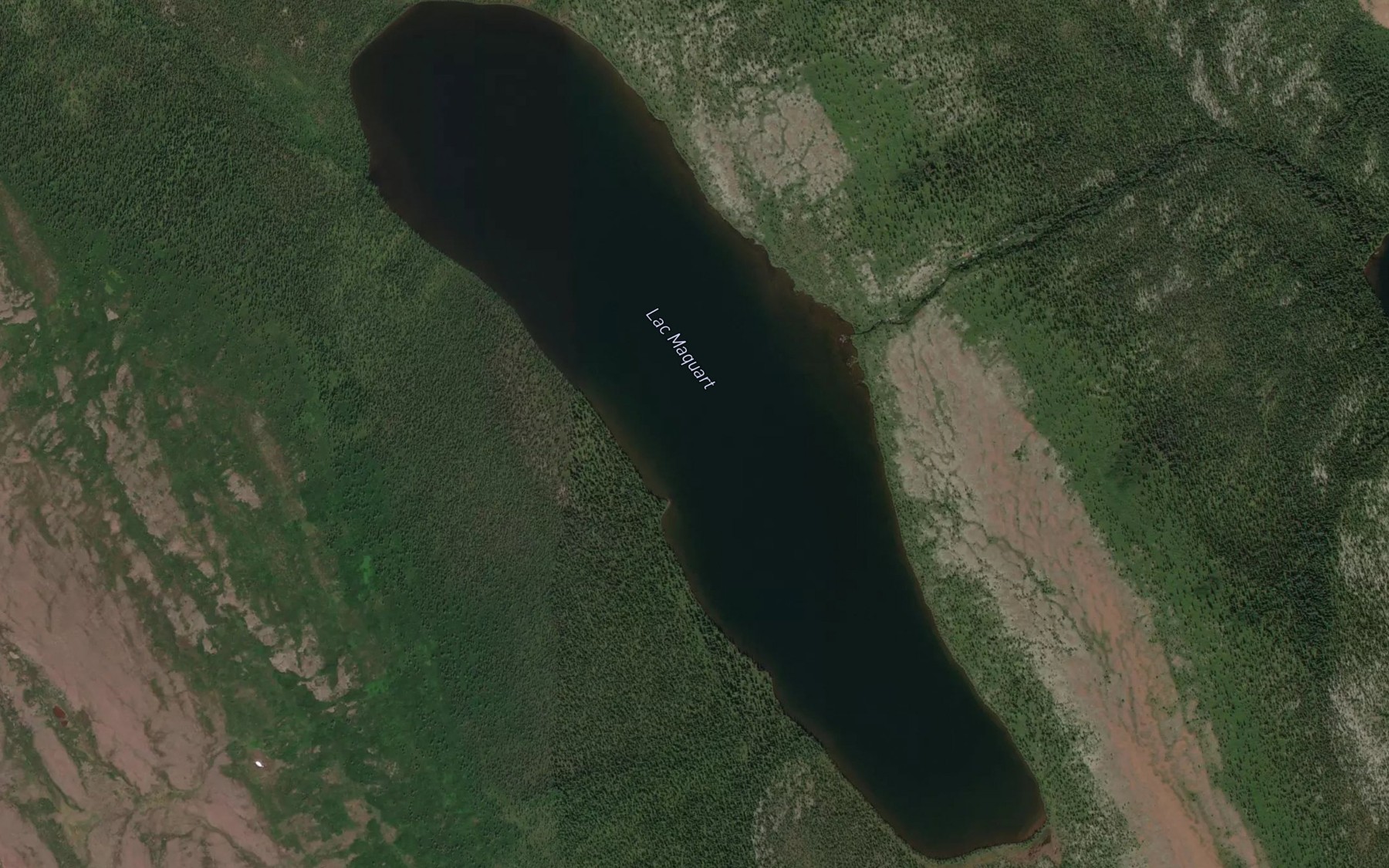 Satellite map of the Lac Maquart