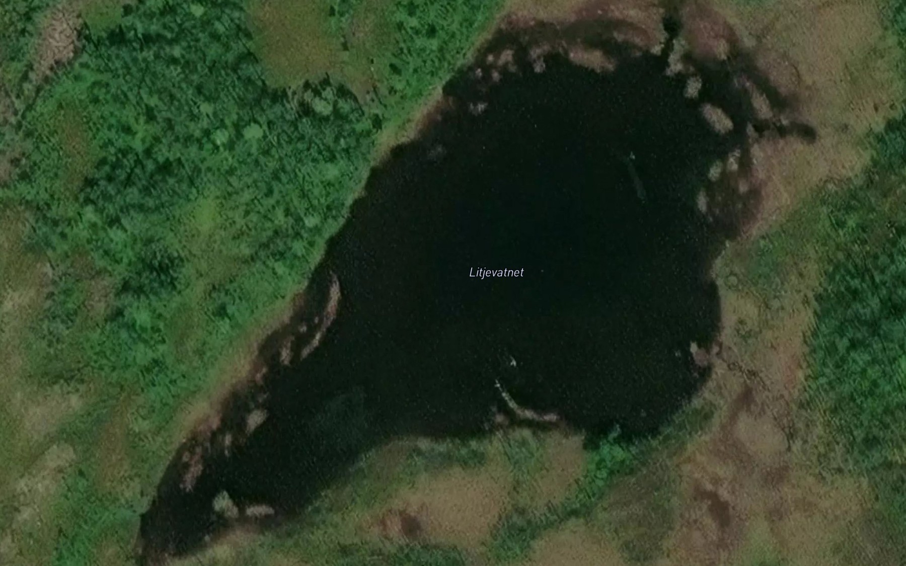 Satellite map of the Litjevatnet