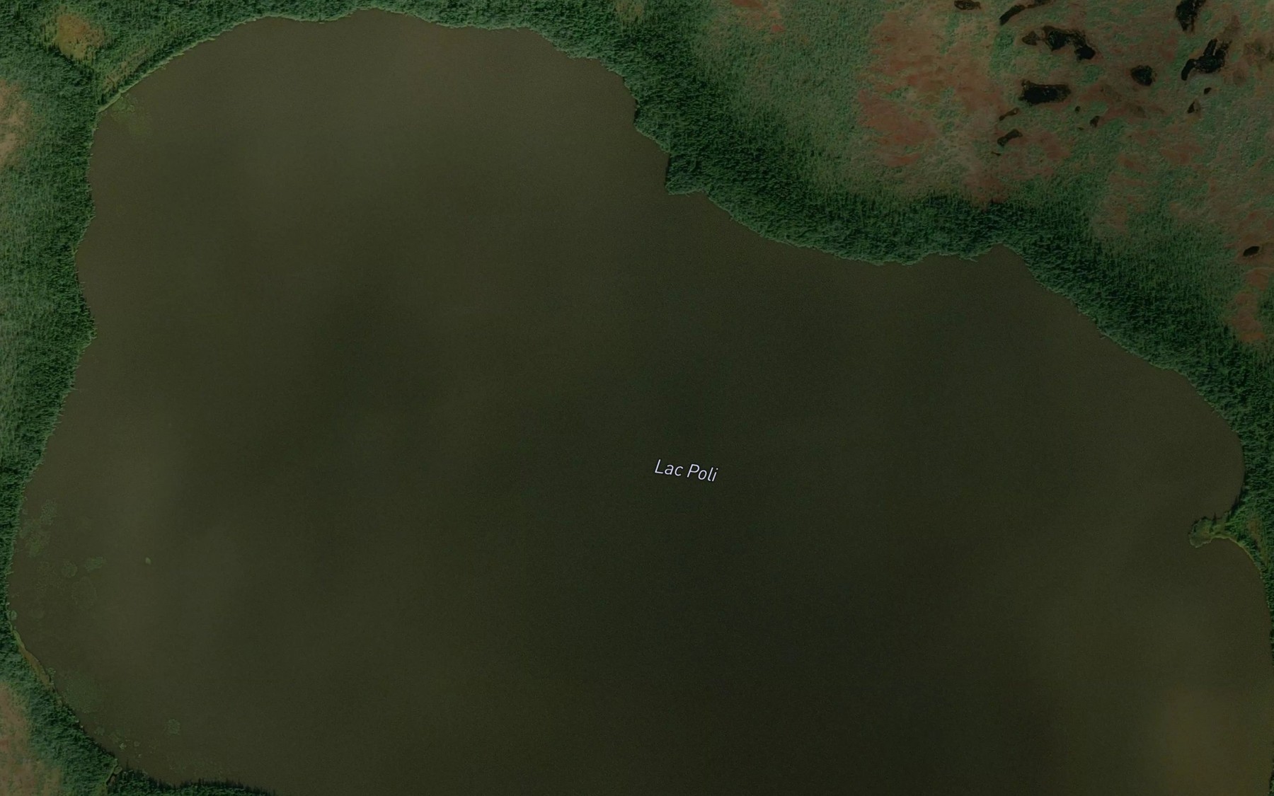 Satellite map of the Lac Poli