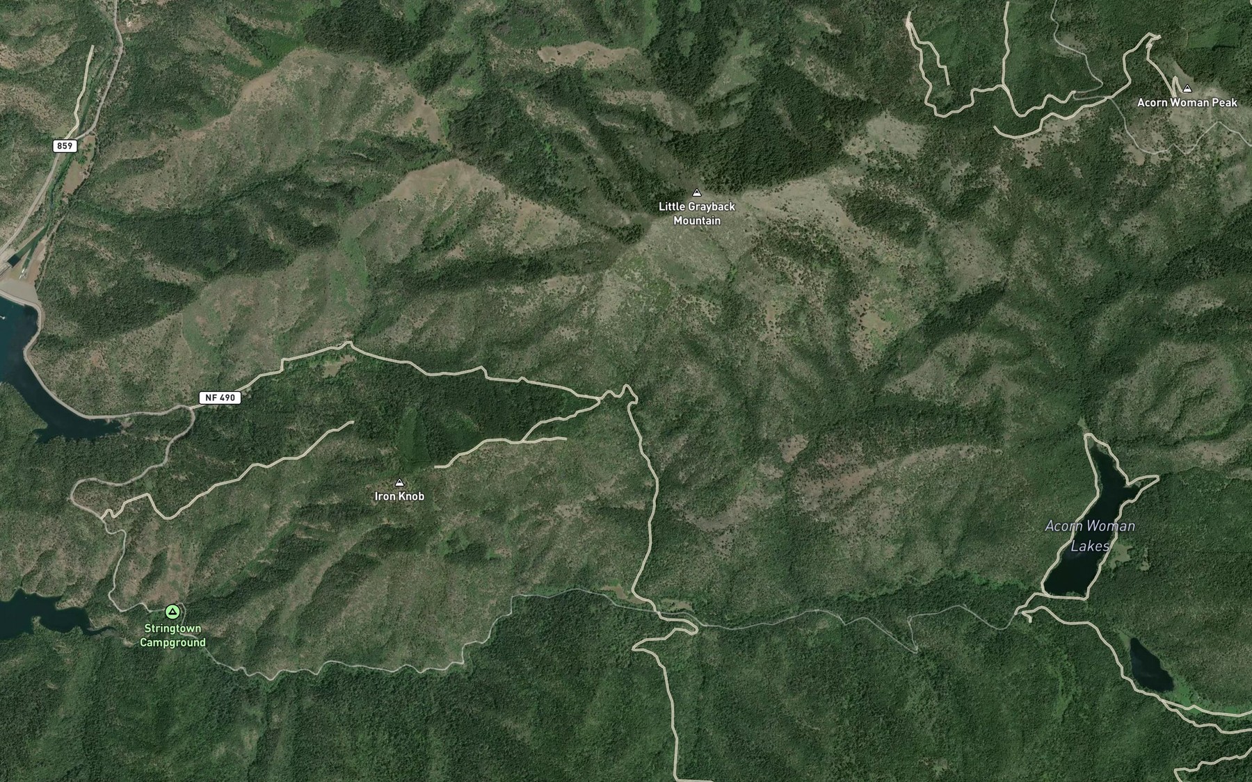 Satellite map of the Kilgore Spring