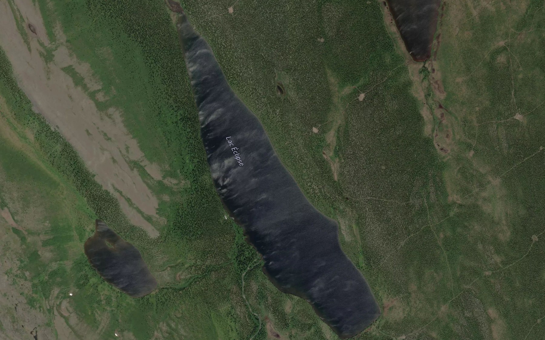Satellite map of the Lac Eclipse
