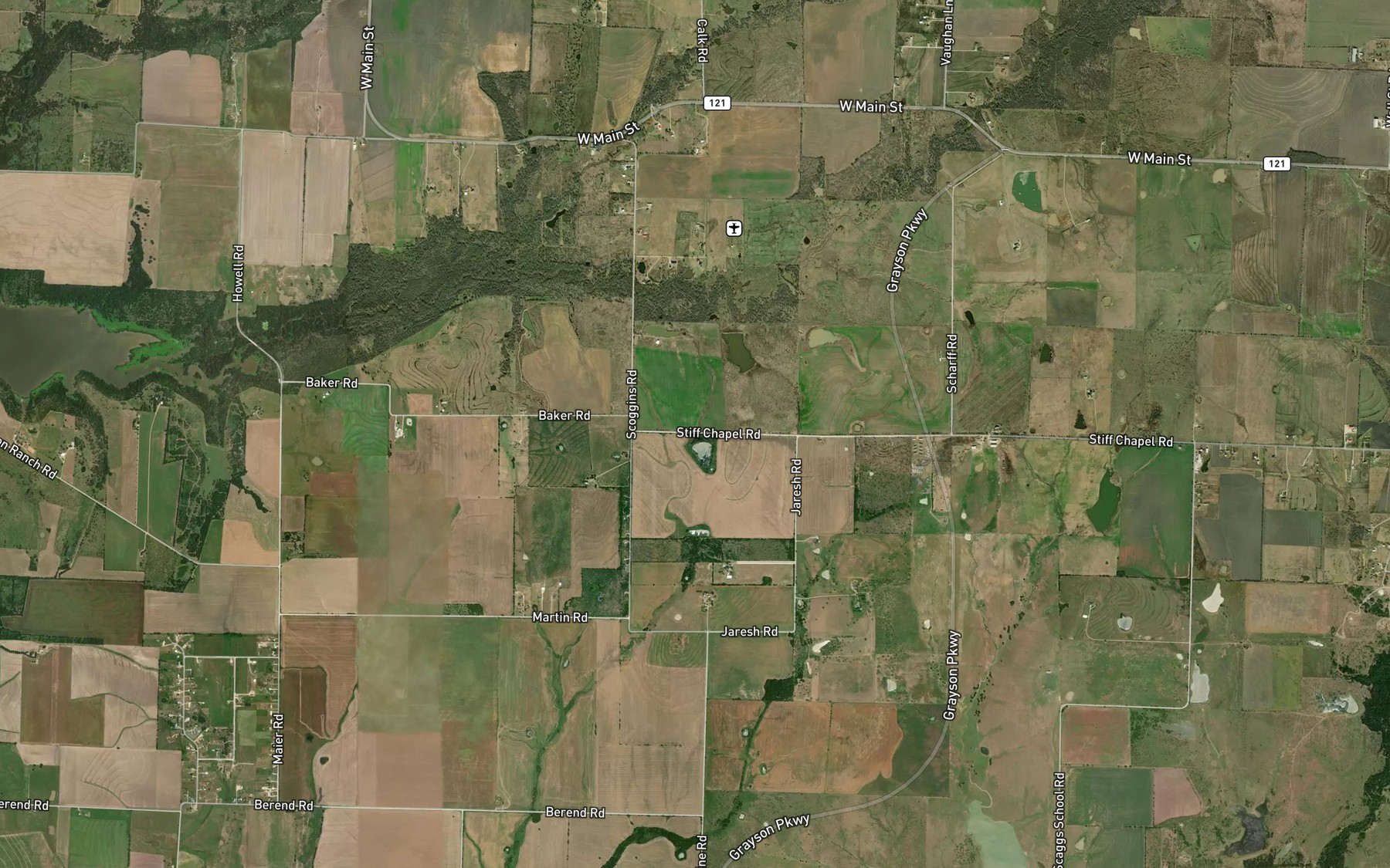 Satellite map of the Hunt Lake Number 2
