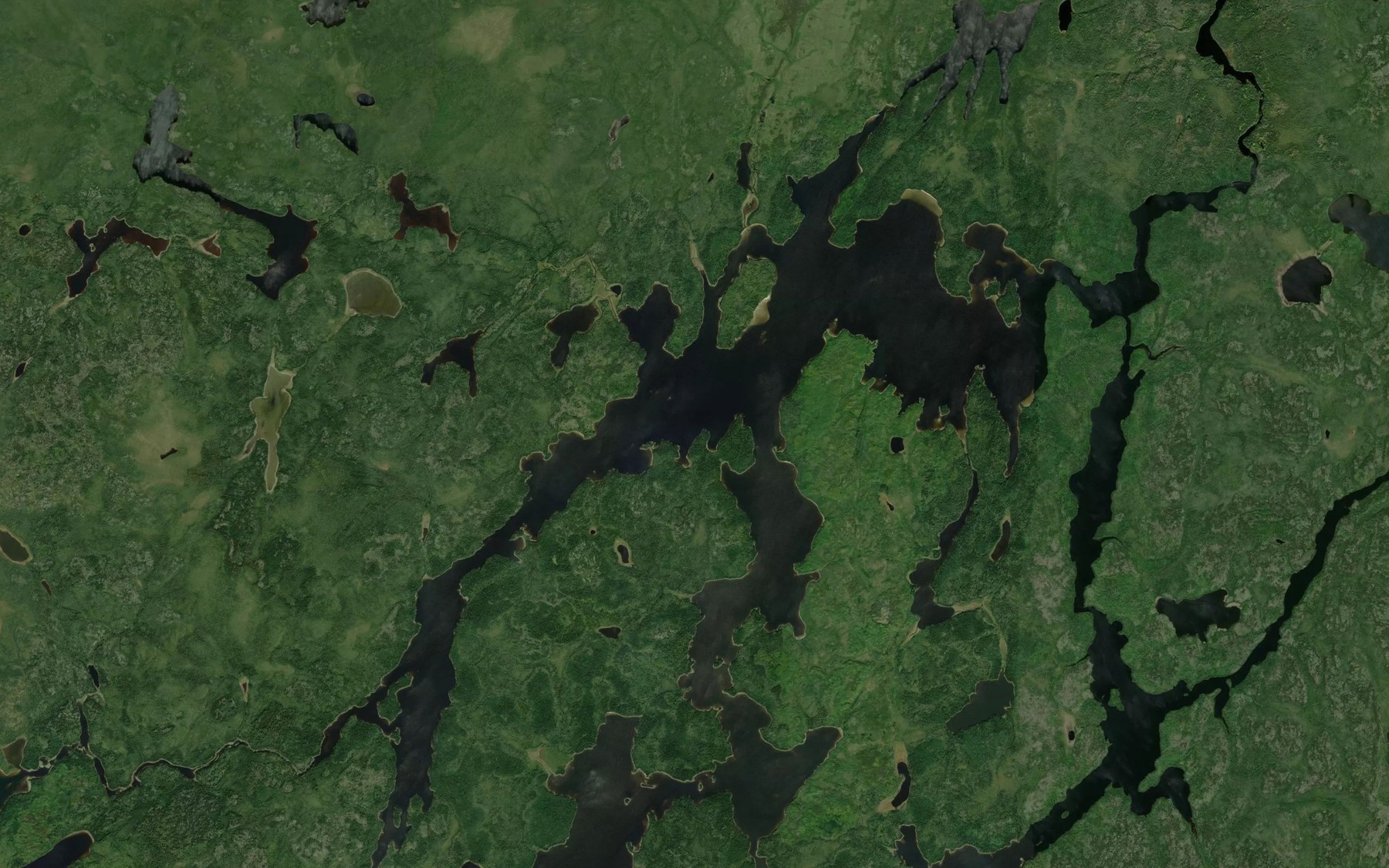 Satellite map of the Peninsular Lake
