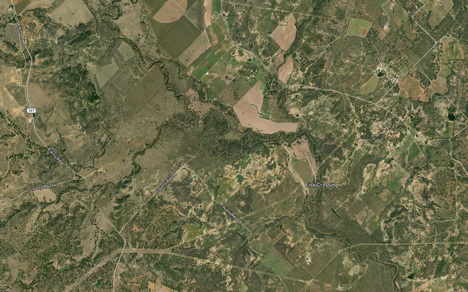 Satellite map of the Horseshoe Bend