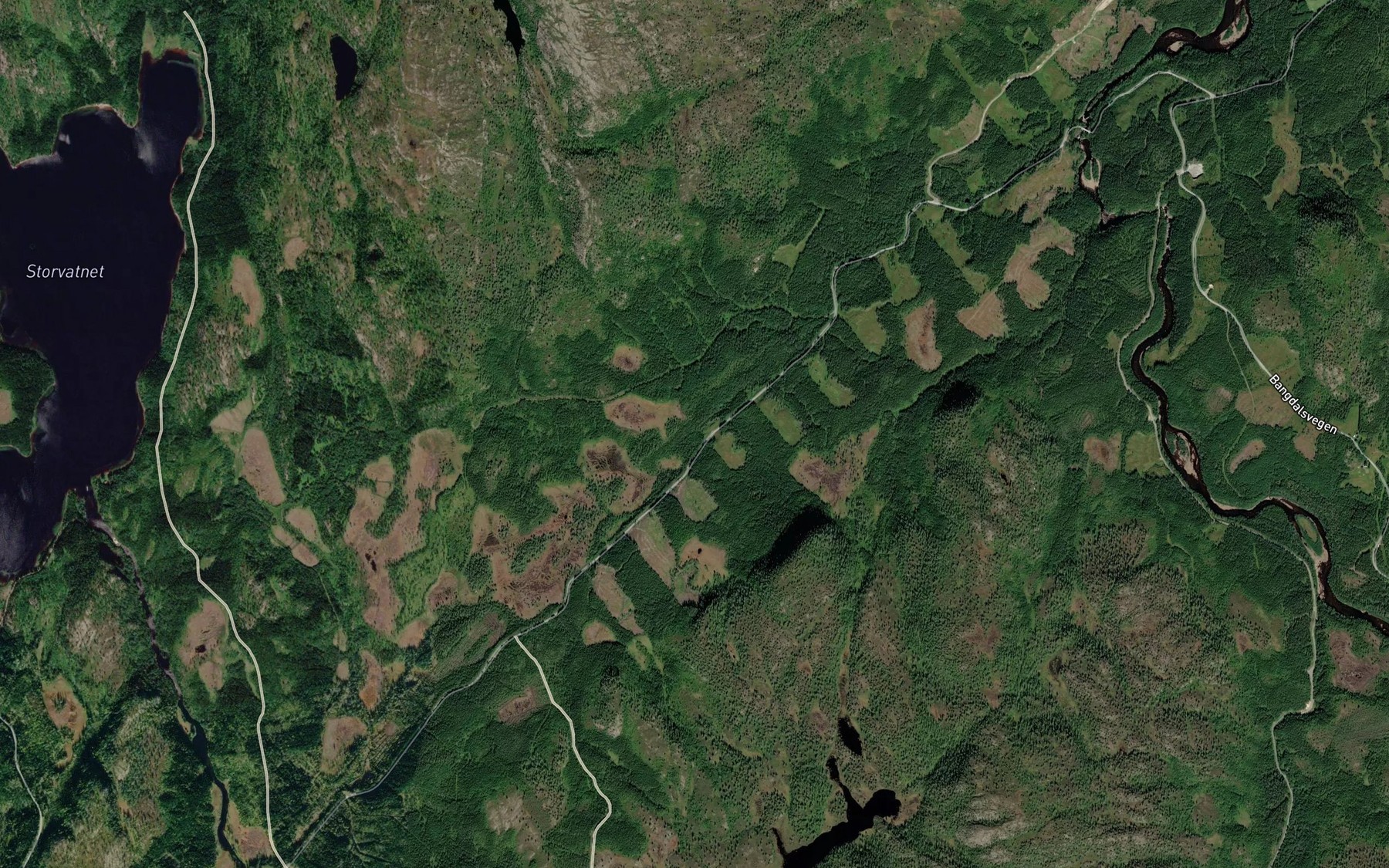 Satellite map of the Saeterdalbekken