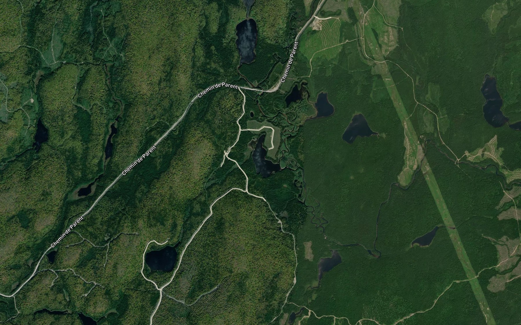 Satellite map of the Lac Robert