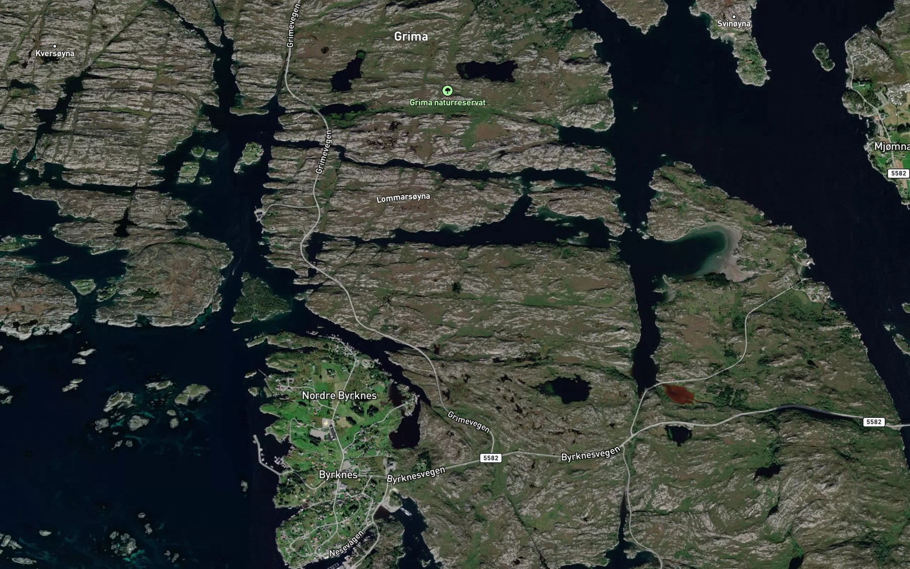 Satellite map of the Ospedalsvatnet