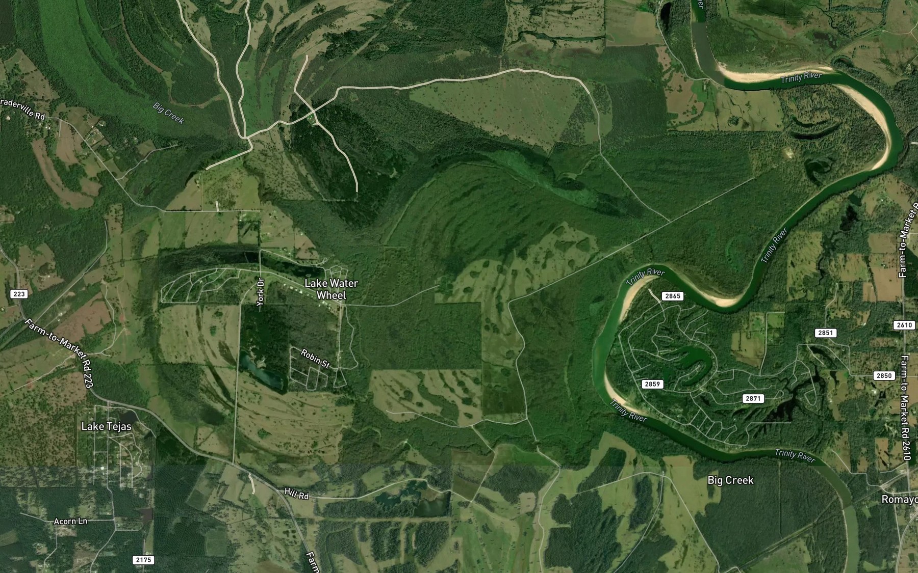 Satellite map of the Grama Grass Bottom