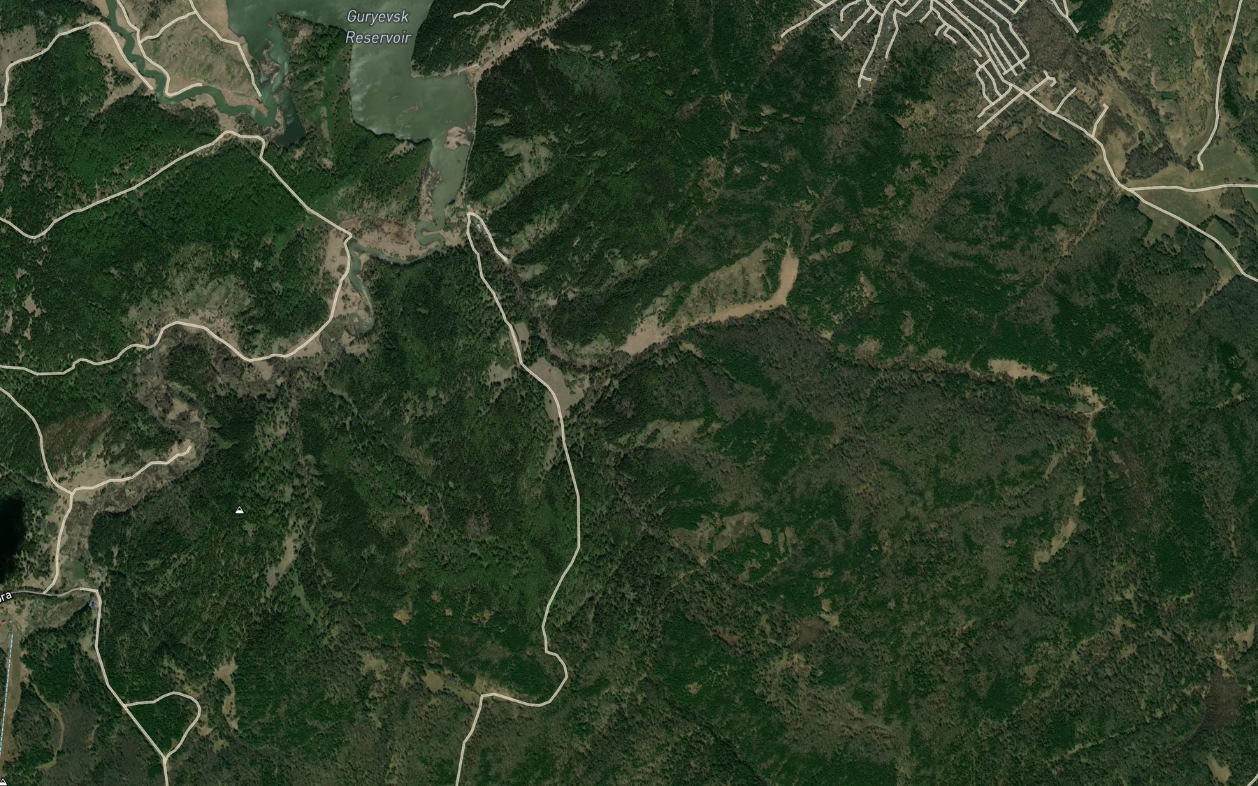 Satellite map of the Malkova