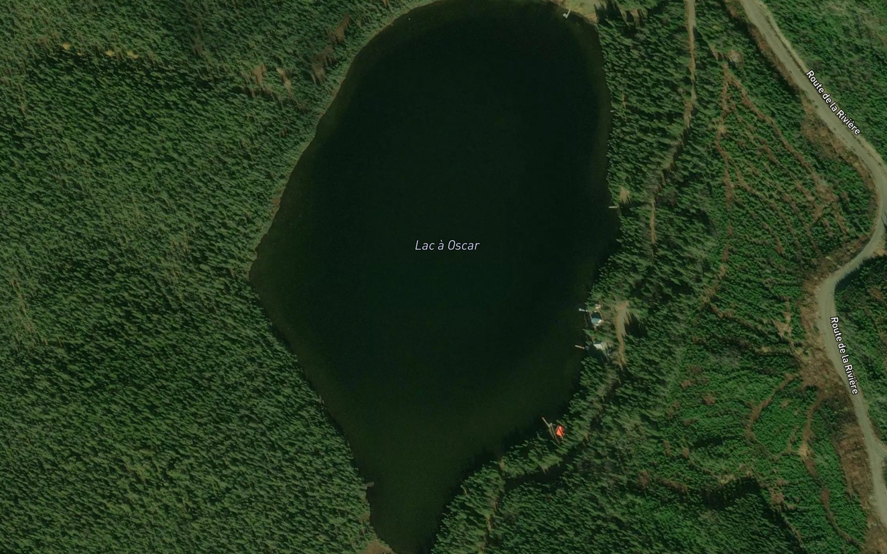 Satellite map of the Lac a Oscar