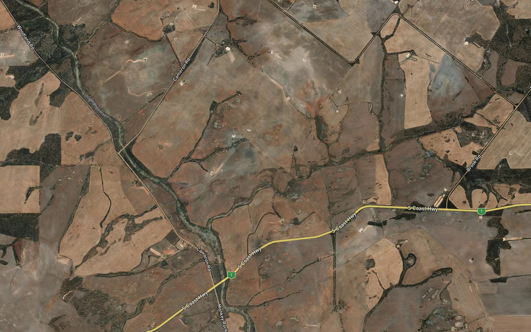 Satellite map of the The Brook