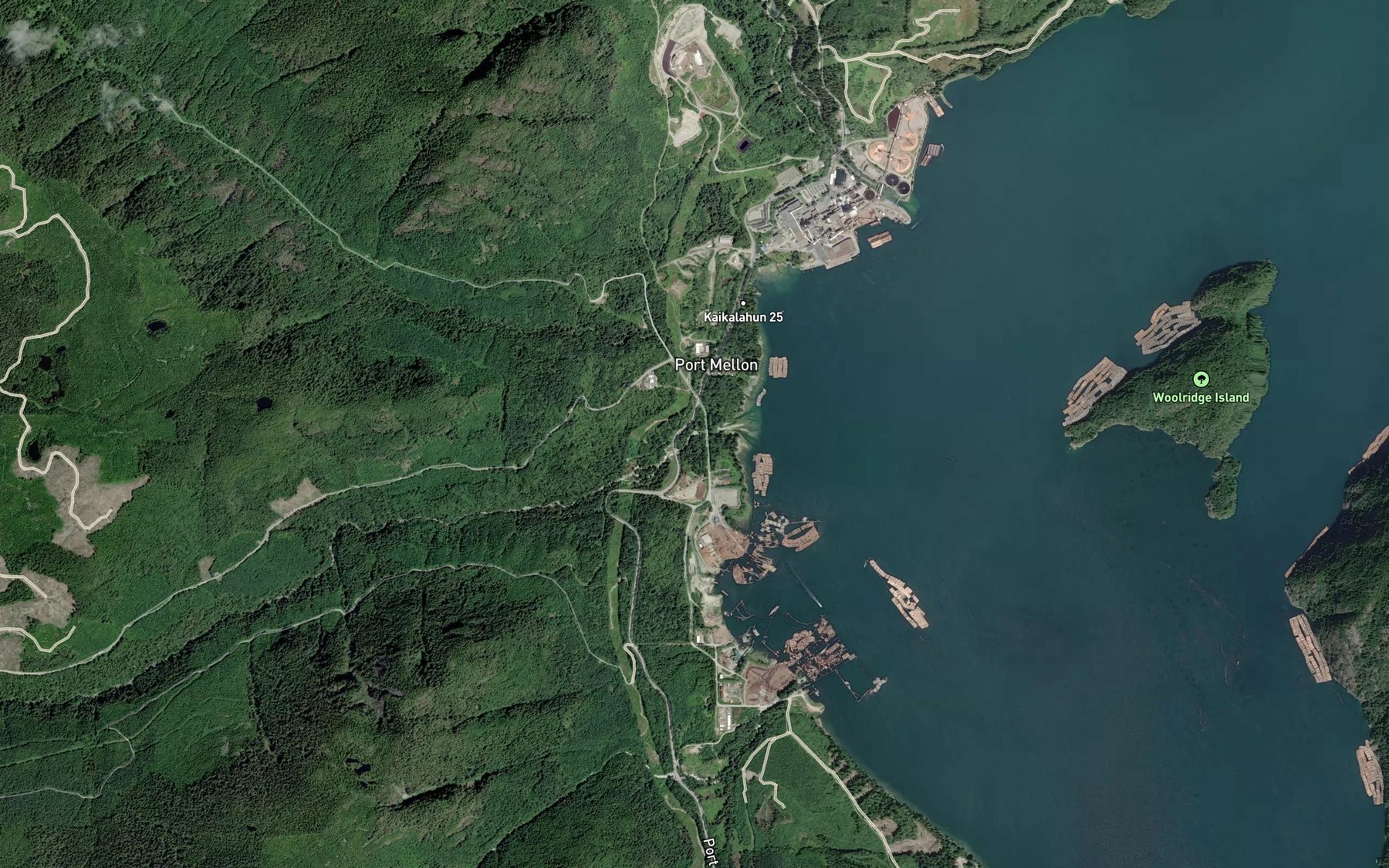 Satellite map of the McNair Creek