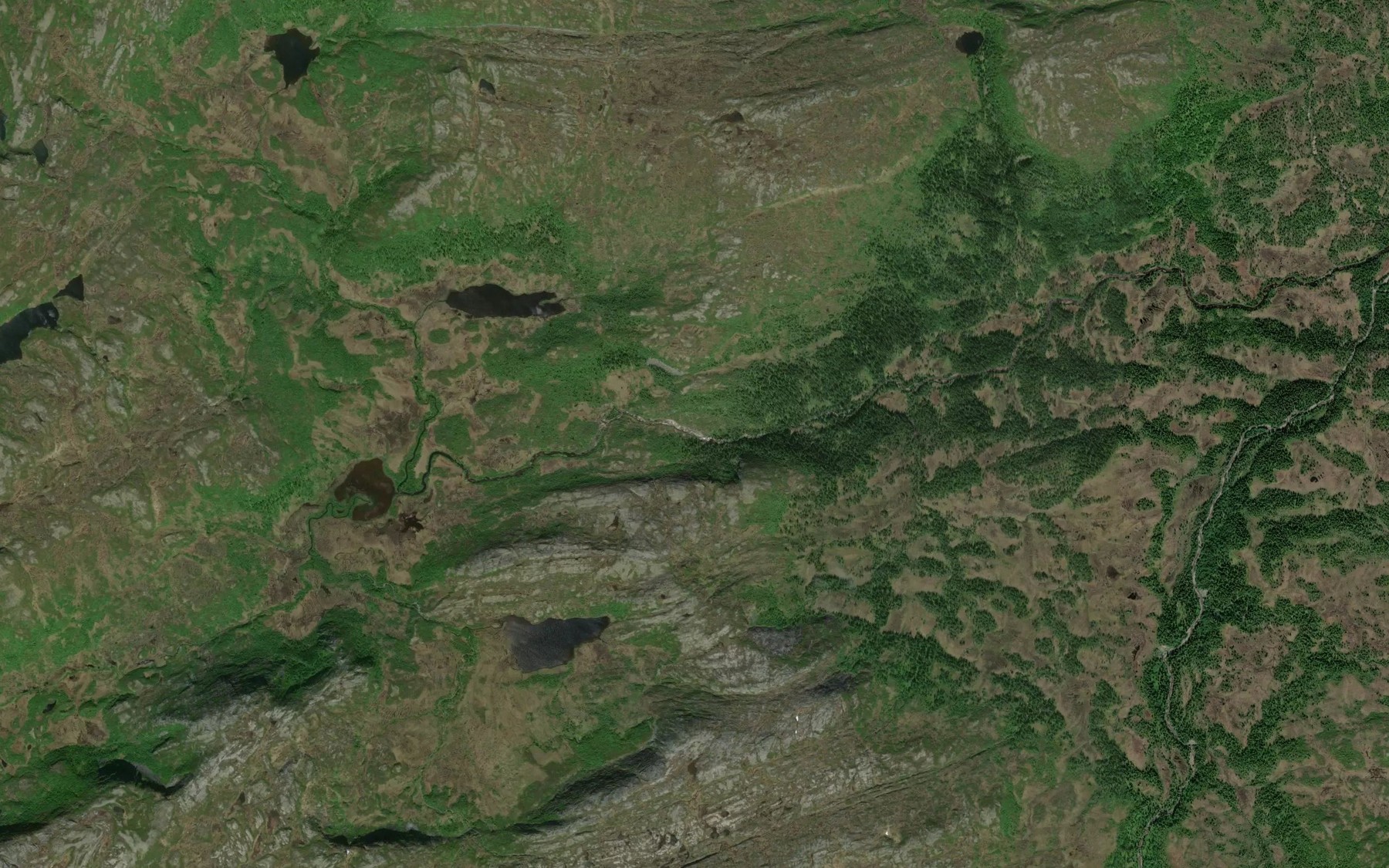 Satellite map of the Smafosselva
