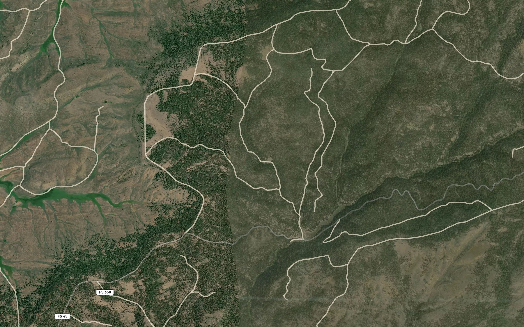 Satellite map of the Still Spring