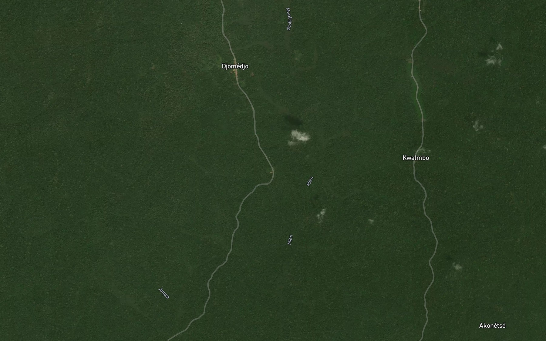 Satellite map of the Mansomo