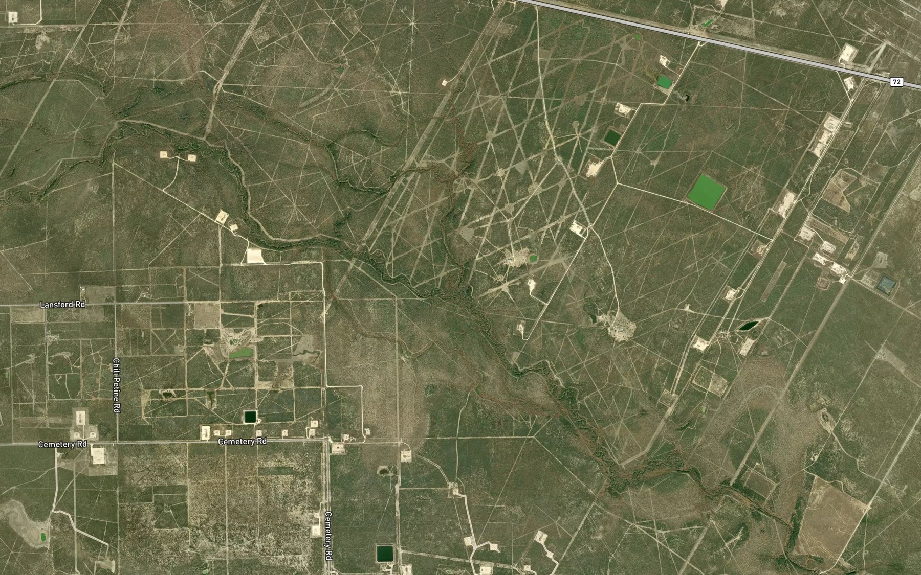 Satellite map of the Esperanza Creek