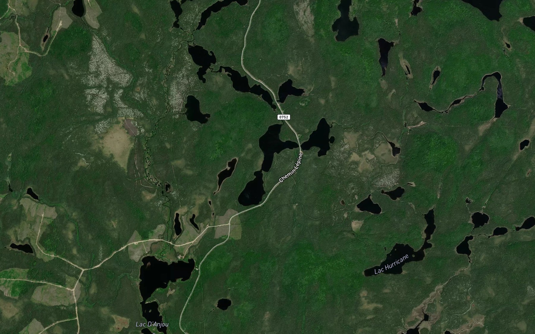 Satellite map of the Lac Herringbone