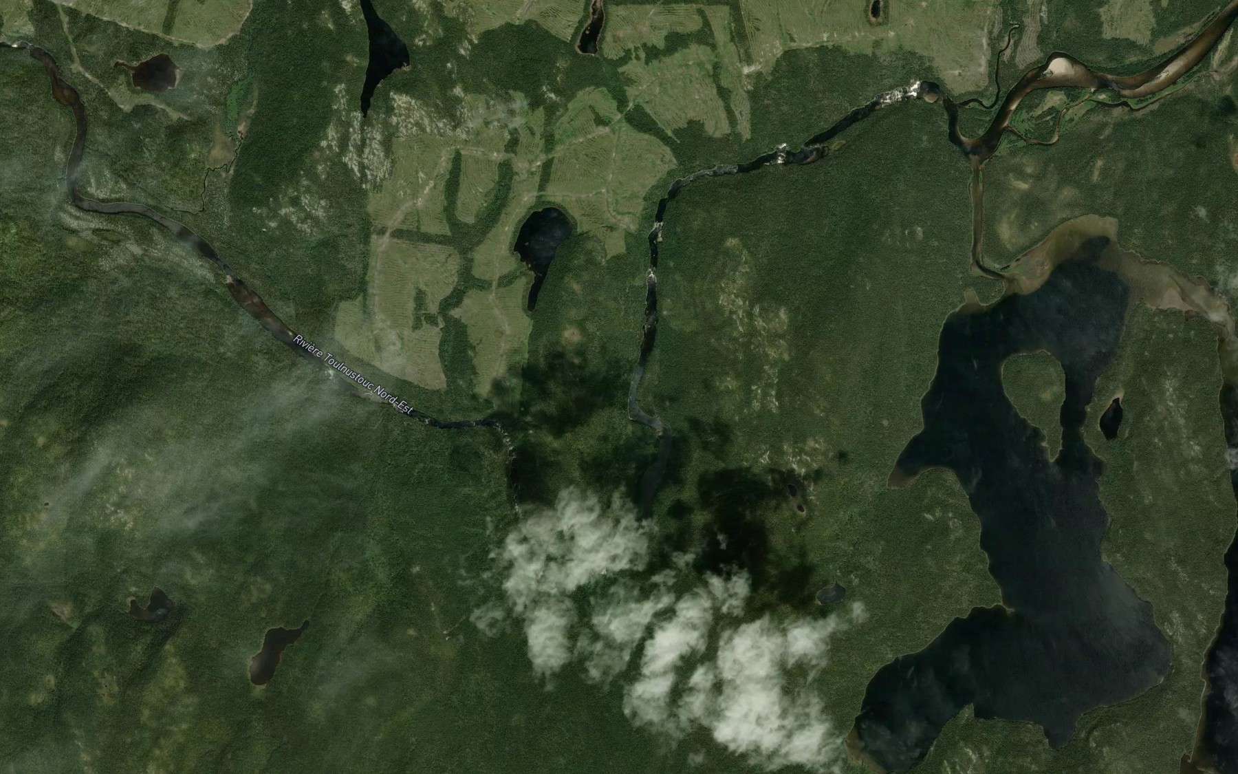 Satellite map of the Rapides des Oiseaux d'Ete