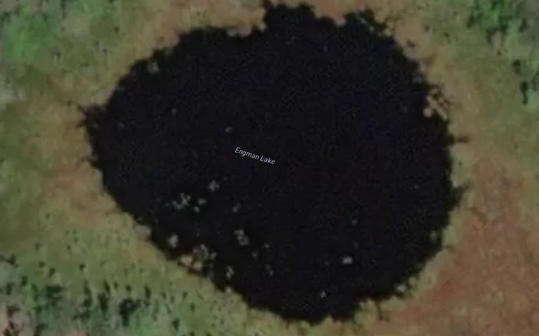 Satellite map of the Engman Lake