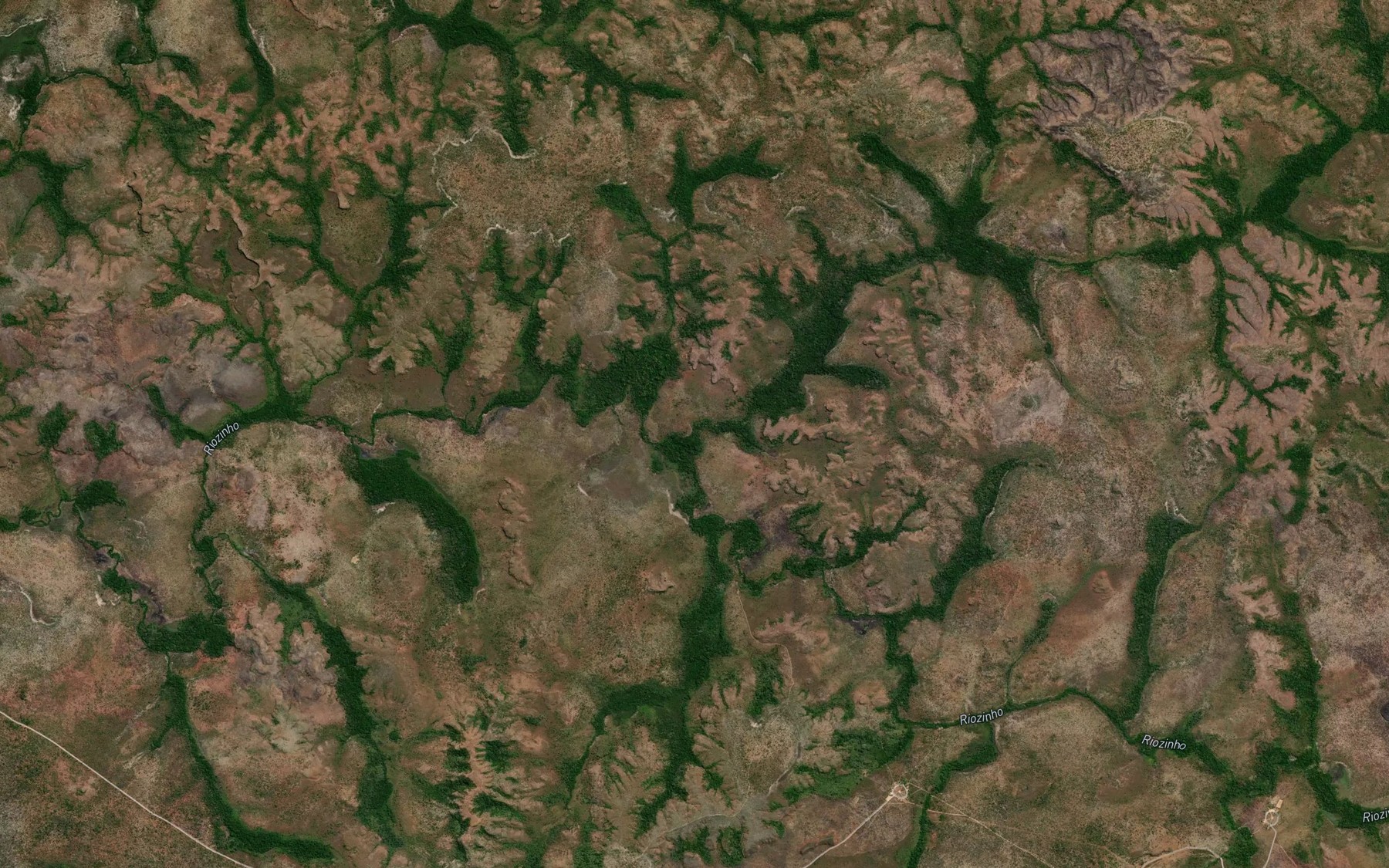 Satellite map of the Corrego Brilhante