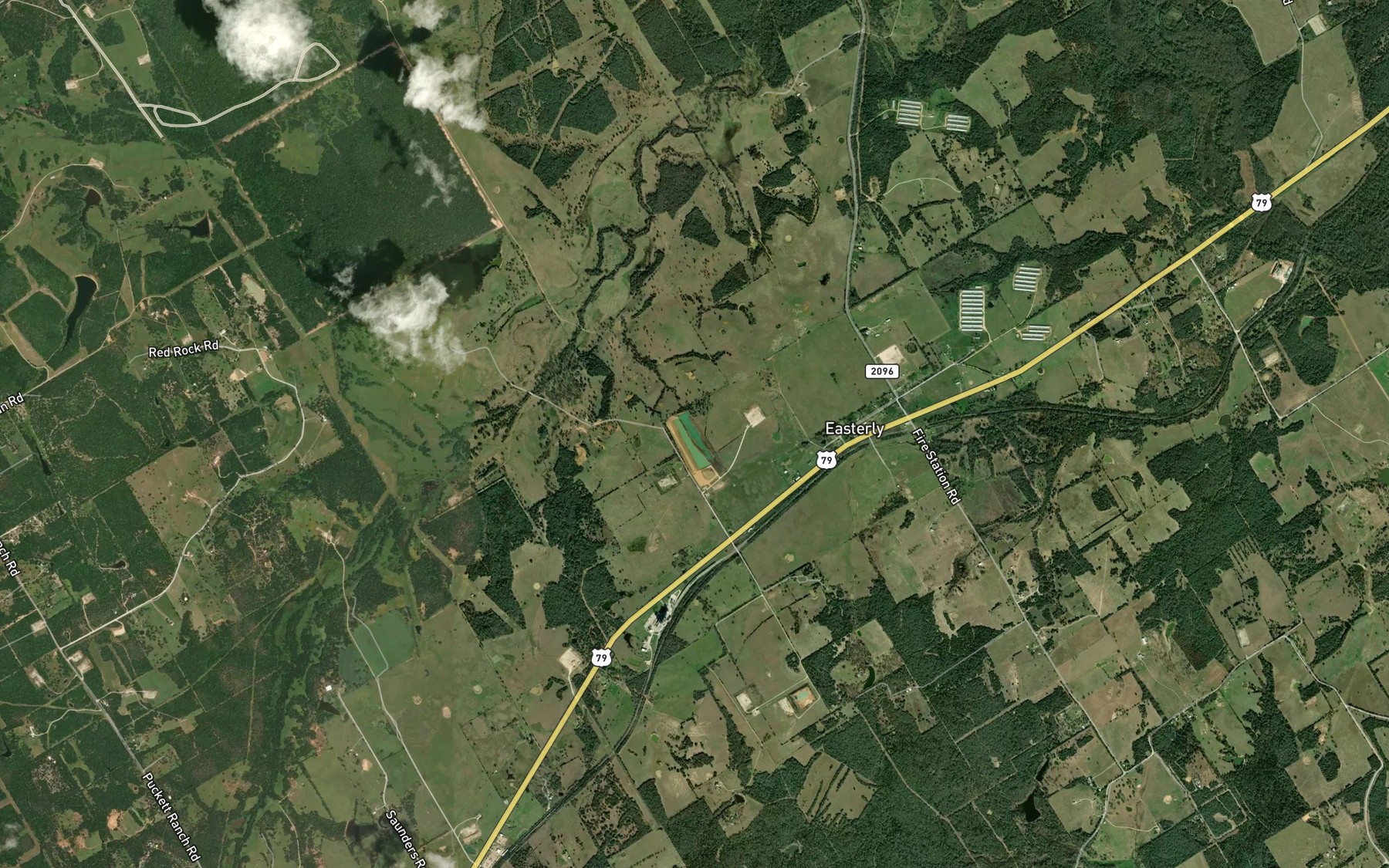 Satellite map of the Martin Lake