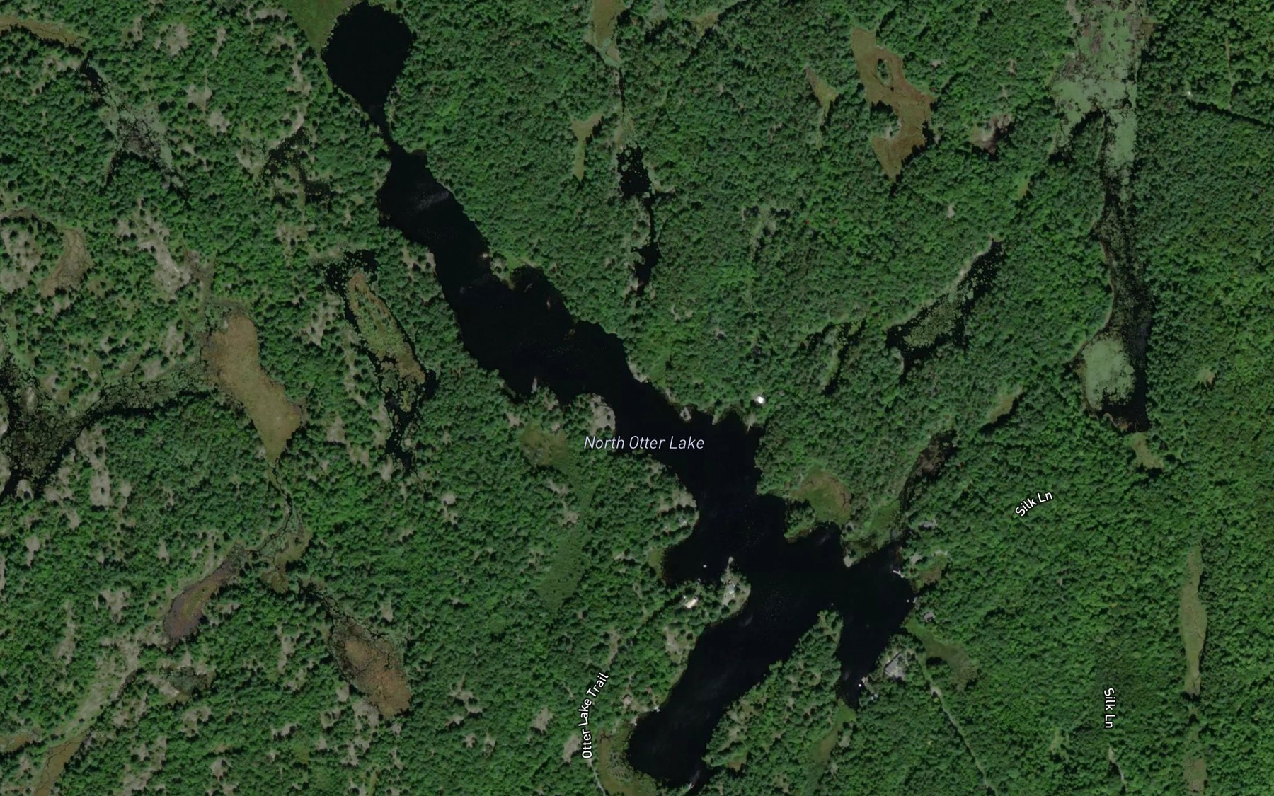 Satellite map of the North Otter Lake