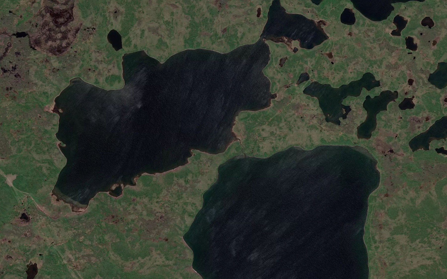 Satellite map of the Ozera Bliznetsy