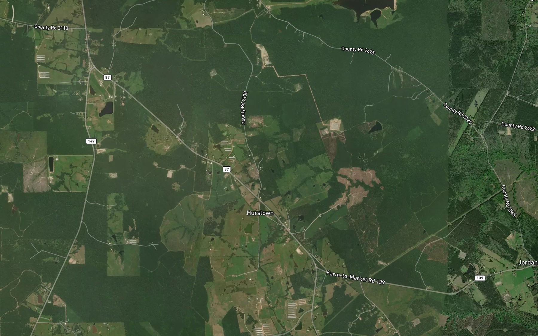 Satellite map of the Doggett Spring