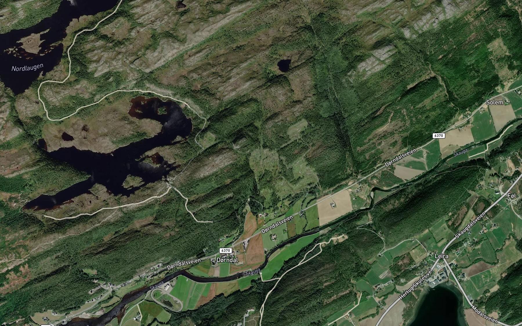 Satellite map of the Amerikabekken