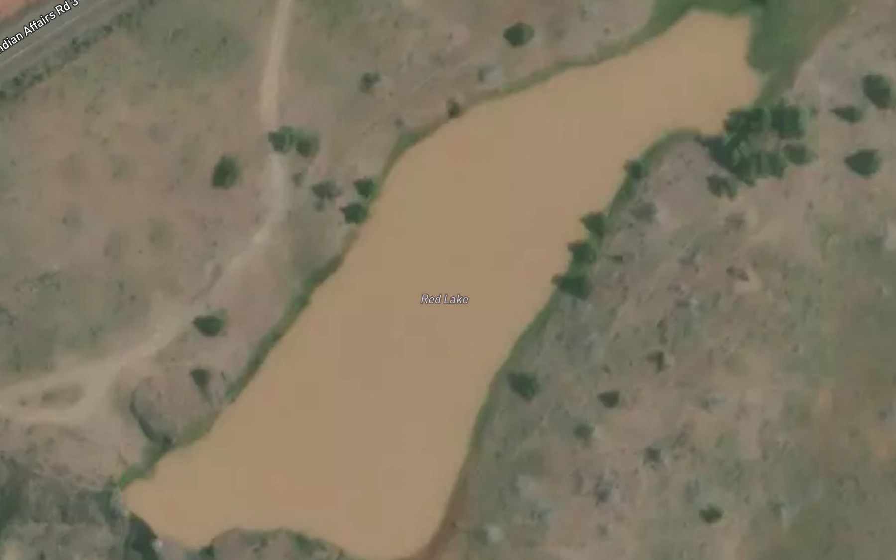Satellite map of the Red Lake