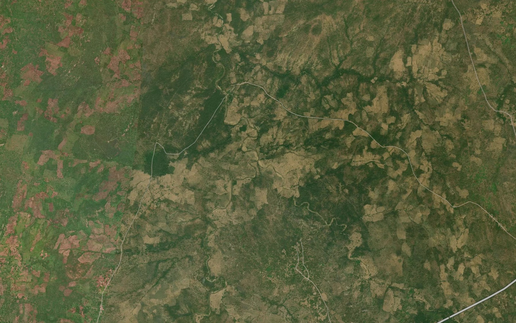 Satellite map of the River Ogun