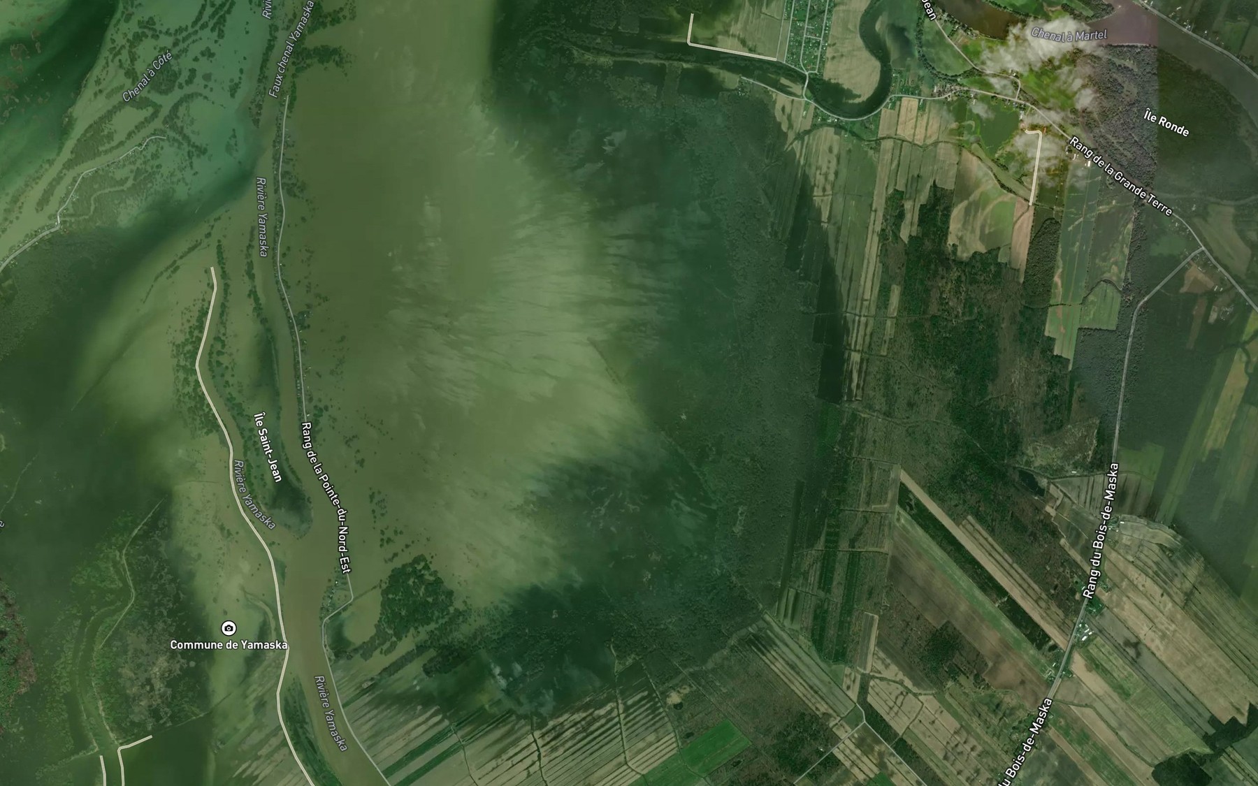 Satellite map of the La Petite Riviere