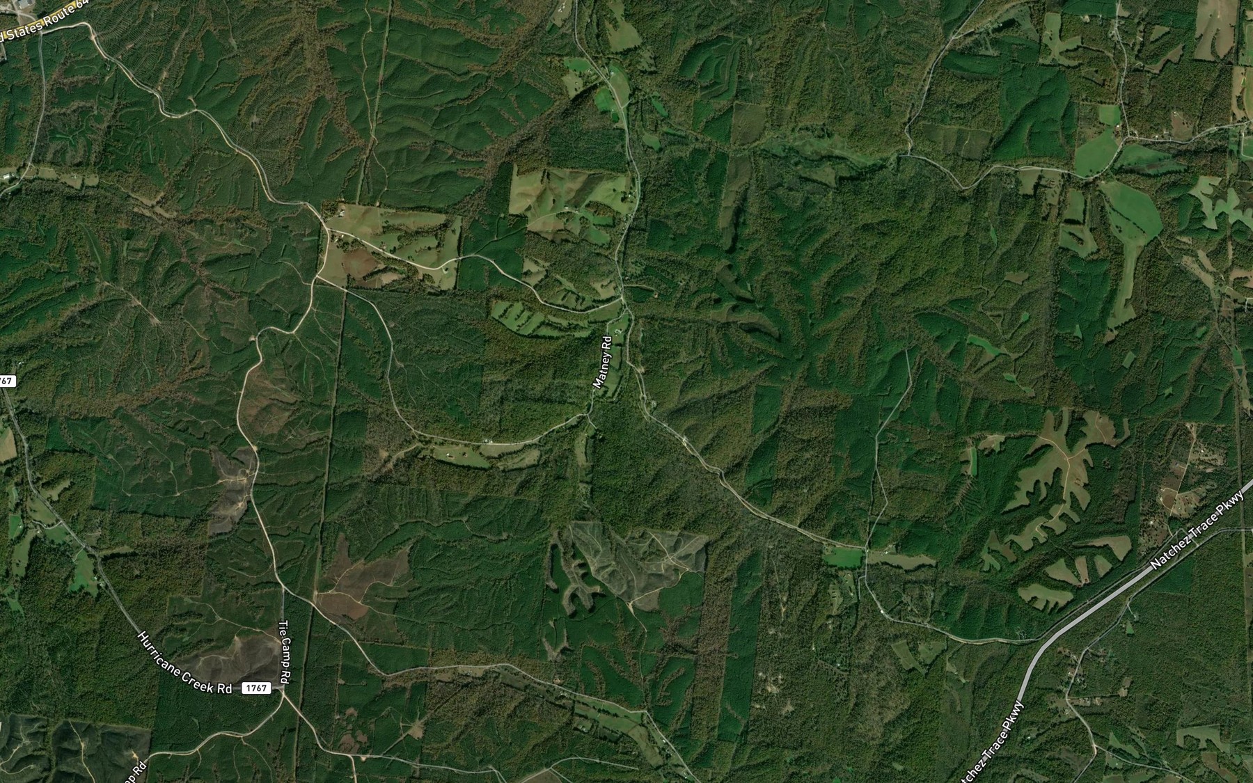 Satellite map of the West Fork Fortyeight Creek