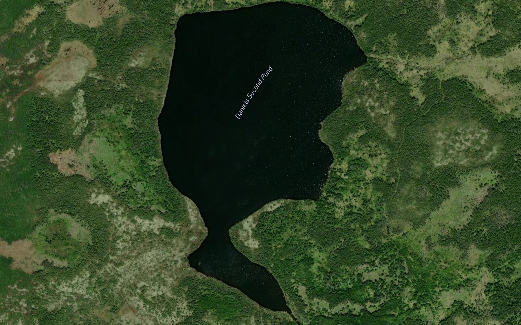 Satellite map of the Daniels Second Pond